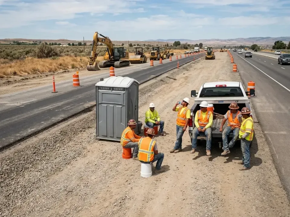 highway-road-construction-crew-007 — frequently asked questions, Porta Potty and Restroom Rentals in Banning, CA